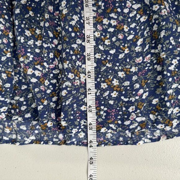 Rails Midi Tiered Dress Maple Blue Ditsy Floral Medium - Picture 5 of 13